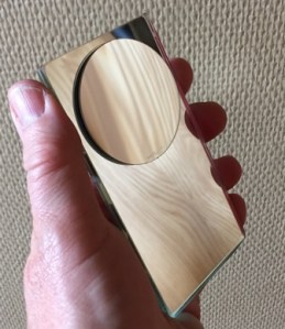 Fickspegel med förstoring!