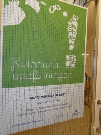 Kvinnors uppfinningar visas på Akademiska sjukhuset 5/9 - 7/10 2011